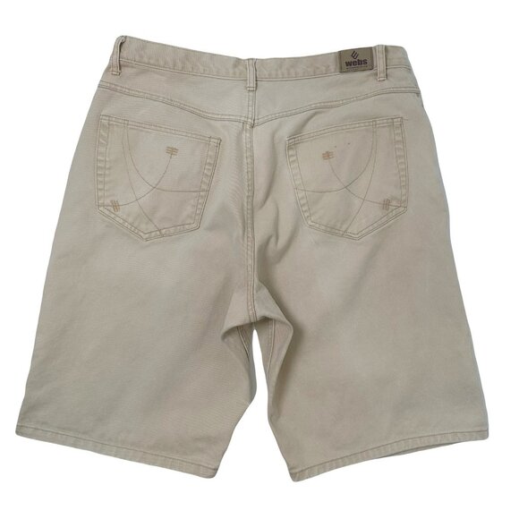 Vintage Webs Relaxed Fit Canvas Shorts 40 - Picture 2 of 6
